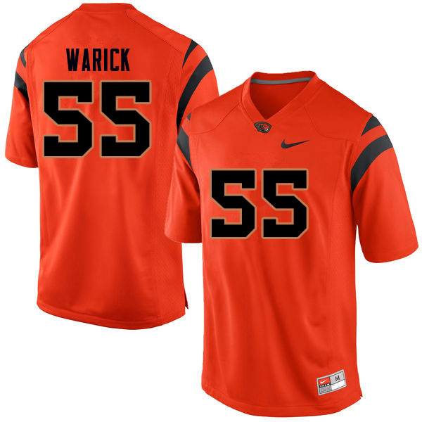Men #55 Conner Warick Oregon State Beavers College Football Jerseys Sale-Orange
